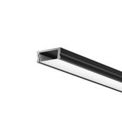 Накладной алюминиевый профиль Maytoni с экраном 15x6 ALM-001-B-2M 631003 черный