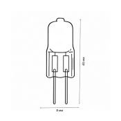лампа галогенная капсульная G4 JC 35W Uniel JC-12/35/G4 FR 12V 00824