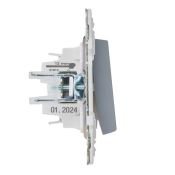Выключатель встраиваемый одноклавишный IEK SKANDY SK-V10-0-10-K03 SK-V01Gr серый