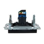 Розетка встраиваемая компьютерная IEK BRITE BR-K10-2-K02 РК11-БрЧ RJ45 кат.6 черный