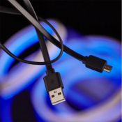 Кабель штекер USB A - штекер microUSB черный  1.0М 2.4А