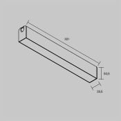 Трековый светильник 12W Белый теплый TR238-1-12W3K-B Базис / Basis Arity IP20 чёрный