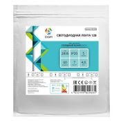 Светодиодная лента Белый 2835 12V  4.8W/m 60Led/метр LSE-248 6500K 8мм IP20