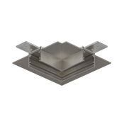 Соединитель для однофазного шинопровода SHINE HIDE TR5705-DN угловой темный никель