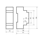 Реле контроля наличия, асимметрии фаз и котроль контактора CZF-2BR  EA04.003.003