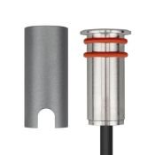 светильник    1W Белый теплый 057842 ART-PELURU-GROUND-R23 60deg 2700K цилиндр встраиваемый серебристый