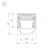 алюминиевый профиль KLUS PDS-REGULOR-2000 ANOD 013874