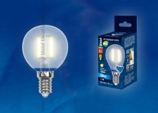 светодиодная лампа шар  G45 Белый теплый  6W  LED-G45-6W/WW/E14/FR PLS02WH SKY