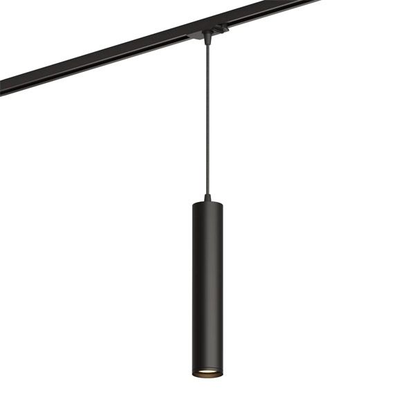 Трековый светильник  15W SOLID TUBE DK6210-BK под лампу GU10 IP20 на шинопровод черный