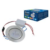 светильник 3W Белый UL-00003244 ULM-Q262 3W/DW 220V IP65 круглый встраиваемый серебристый Volpe светильник 3W Белый UL-00003244 ULM-Q262 3W/DW 220V IP65 круглый встраиваемый серебристый Volpe