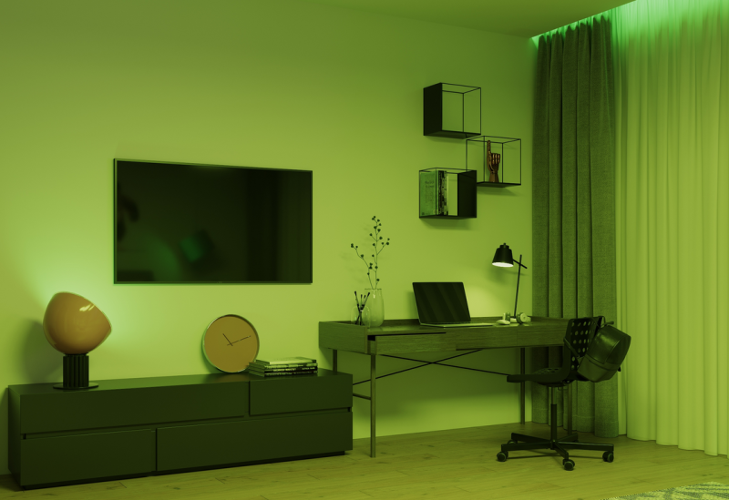 светодиодная лампа шар  A60 RGBW 10W 1180112  Gauss Smart Home диммируемая