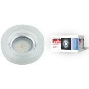 Точечный светильник Luciole без лампы UL-00000361 DLS-L110 GU5.3 CHROME/MATT CLEAR c LED подсветкой круглый встраиваемый