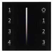 Панель встраиваемая Sens 028129 SMART-P17-DIM Black (230V, 4 зоны, 2.4G)