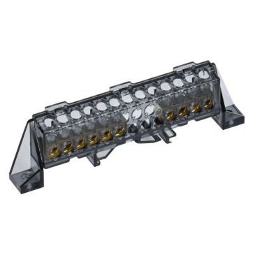 Шина N "ноль" в комбинированном DIN-изоляторе "Стойка" 6х9-(4+6)-Ч TF-NN10-46-DP-K02 TEKFOR IEK