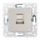 Розетка встраиваемая компьютерная IEK SKANDY SK-K10-1-K37 SK-K01Sh RJ45 кат.5E шампань