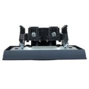 Штепсельная розетка встраиваемая IEK BRITE 10А BR-R10-10-K35-F РСР10-1-0-БрМ без з/к и шторками в сборе маренго