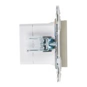 Розетка встраиваемая USB IEK SKANDY A+A 3,1А SK-U21-D31-K10 SK-R15B бежевый