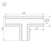 Тройник для профиля SL-LINIA55-FANTOM 030133