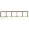 Рамка пластик 5 постов Arlight FRM-NOBE-SFPL-5-GD 054229 золото