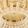 Люстра накладная Lightstar без лампы Onda 741072 7х40W G9 круглая золото/прозрачный