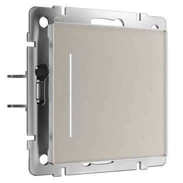 Выключатель встраиваемый одноклавишный с подсветкой сенсорный с Wi-Fi WERKEL W4513641 дымчатый