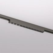 Трековый светильник однофазный  10W Белый теплый SHINE GRILL DK5771-DN IP20 на шинопровод темный никель