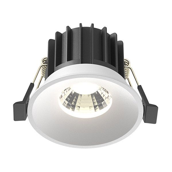 Встраиваемый светильник  12W Белый-MIX DL058-12W-DTW-B Раунд/Round 60deg 230V круглый черный