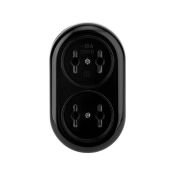 Колодка 2 гнезда REXANT 16A 250V 11-8981 б/з карболитовая  черный