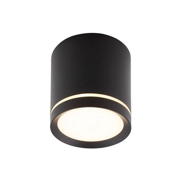 Накладной светильник   5W Белый теплый DENKIRS RIBE DK4016-BK 120deg 220V цилиндр черный