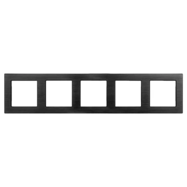 Рамка металлическая 5 постов Arlight PRESTO 043865 FRM-PRESTO-ALS-5-BK черная