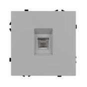 Розетка встраиваемая компьютерная RJ45 кат.6 Arlight 059439 SCT-NOBE-MPC1-SFPL-IS никель