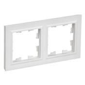 Рамка пластик 2 поста IEK BRITE BR-M22-K91 РУ-2-БрАБ арктический белый Рамка пластик 2 поста IEK BRITE BR-M22-K91 РУ-2-БрАБ арктический белый