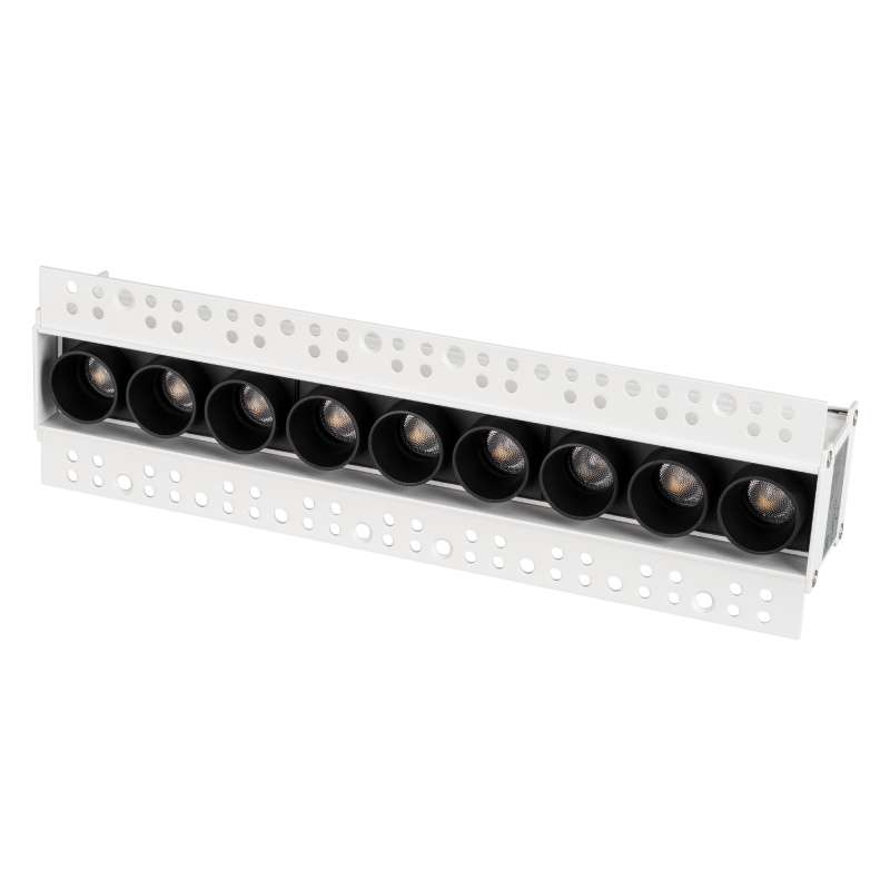 Встраиваемый светильник  20W Белый дневной  032226 MS-ORIENT-BUILT-TRIMLESS-TC-S38x277-20W  220V IP20 прямоугольный под шпаклевку белый с черной вставкой