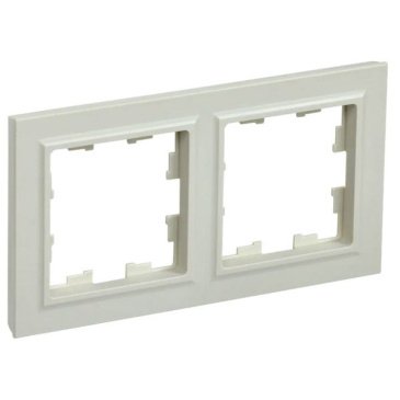 Рамка пластик 2 поста IEK BRITE BR-M22-K10 РУ-2-БрКр бежевый