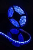 Светодиодная лента Синий 3528 12V  9.6W/m 120Led/метр герм (силикон) 00-000070 SWG3120-12-9.6-B-65