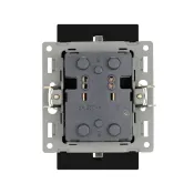 Штепсельная розетка встраиваемая двойная Arlight SCT-MEUD-PL-BK 16А 043765 с з/к черная