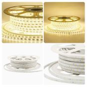 Светодиодная лента Белый теплый 2835 220V 60Led/м герм 17-44 IP65 50М