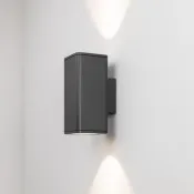 светильник  12W Белый теплый 046195 LGD-EVO-WALL-TWIN-S100x100-2x12W 44deg 220V IP54 прямоугольный накладной серый