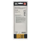 Рамка стеклянная 3 поста IEK BRITE BR-M32-G-31-K96 РУ-3-2-БрП персиковый матовый