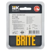 Рамка стеклянная 1 пост IEK BRITE BR-M12-G-K30 РУ-1-2-БрД дымчатый
