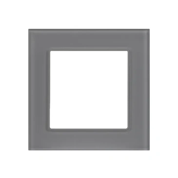 Рамка стеклянная 1 пост Arlight GLARE 043788 FRM-GLARE-GS-1-GR серая