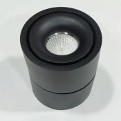 Накладной светильник  10W Белый теплый Luminosity ROTATE 220V дим. откидной поворотный круглый черный