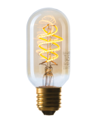 лампа ретро светодиодная Vintage форма цилиндр 5W 057-387 T45 GOLDEN/E27  диммируемая