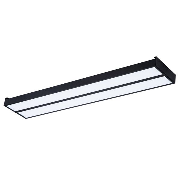 светильник  44W Белый дневной UL-00012557 ULO-K15A 2x22W-4000K-L100 IP44 BLACK линейный подвесной черный