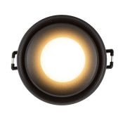 Встраиваемый светильник без лампы DENKIRS ODENCE DK2403-BK GU10 черный круглый IP44