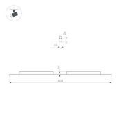 Трековый светильник  27W Белый дневной 060474 MAG-ORIENT-FLAT-L800 прямоугольник трековый черный DALI