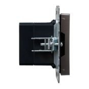 Розетка встраиваемая USB IEK BRITE A+A 3,1А BR-U21-D31-K46 РЮ10-1-БрС сталь