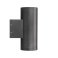 Накладной светильник  18W Белый теплый 038154(1) LGD-RAY-WALL-TWIN-R65-2x9W 220V цилиндр серый