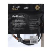 Кабель штекер HDMI- штекер HDMI GoPower V2.0 4K 60Hz черный 1.8м