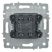 Выключатель встраиваемый одноклавишный перекрестный IEK BRITE BR-V13-0-10-K01 ВС10-1-3-БрБ белый